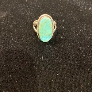 Turquoise and Sterling Ring.